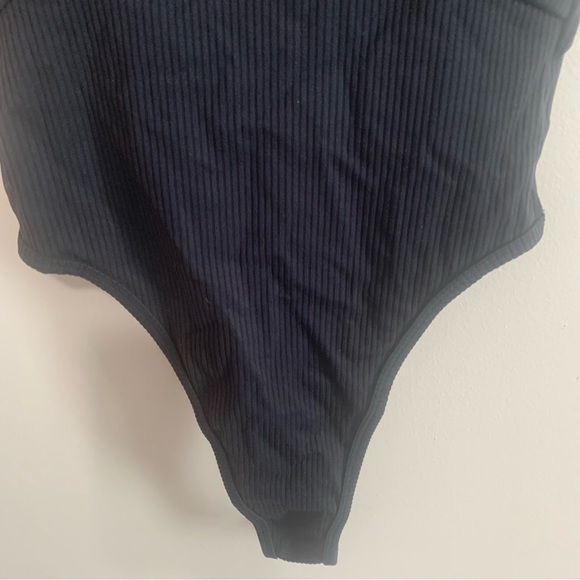 For Love & Lemons Clara Retro Ribbed Thong Bodysuit - Picture 8 of 15